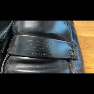 Chunky Coach leather loafers 7 1/2 JO53RAE Made in Italy